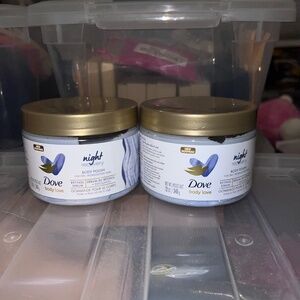 DOVE Body Love NIGHT RECOVERY Body Polish Scrub For Dry Worn-Down Skin-12 oz New